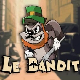 Le Bandit slot logo by Hacksaw Gaming at Trips CasinoLe Bandit