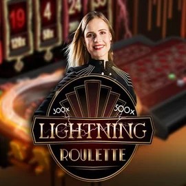 Official Live Casino logo: Lightning Roulette by Evolution at Trips Casino