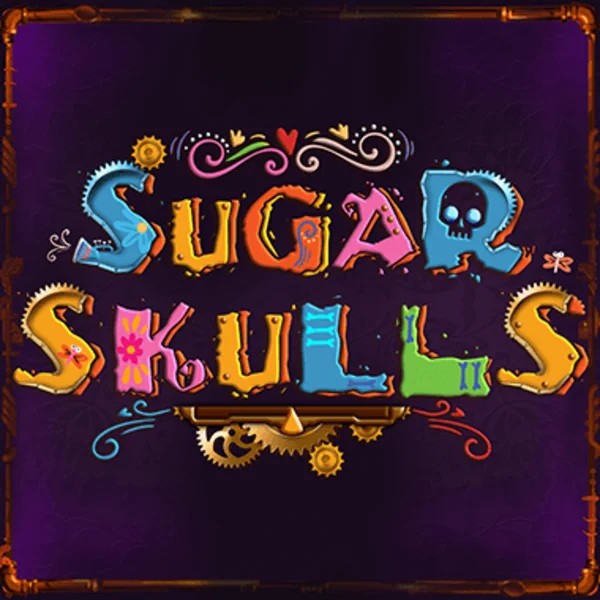 Sugar Skulls slot logo by Booming Games at Trips CasinoSugar Skulls